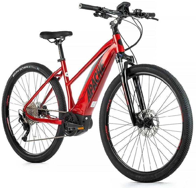 APACHE MATTA 1 Bosch MTB barva ČERVENÁ 2023 kola 28 baterie 13,4 Ah