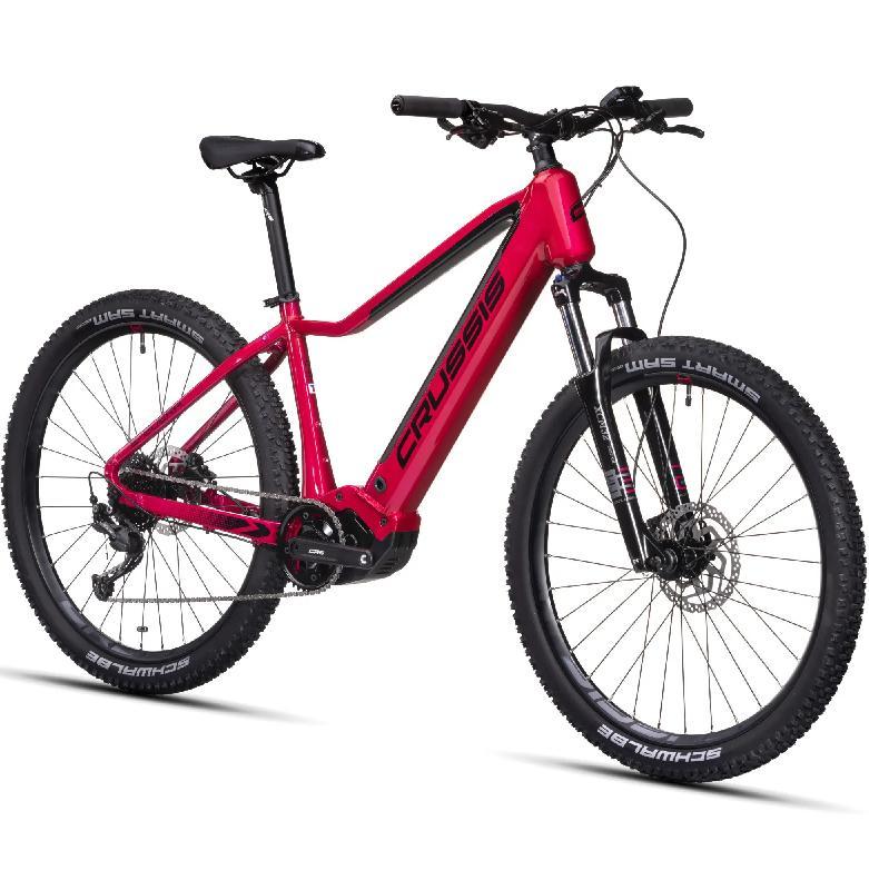 CRUSSIS e-Guera 7.10-(720 Wh) barva ČERVENÁ ČERNÁ - PŘEDVÁDĚCÍ KOLO č.28 2025 kola 27,5 baterie 20 Ah