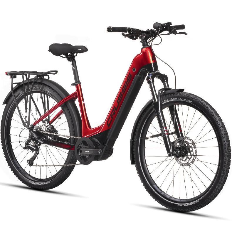 CRUSSIS e-Country 7.10-(720 Wh) barva ČERVENÁ, ČERNÁ - PŘEDVÁDĚCÍ KOLO č.2 2025 kola 27,5 baterie 20 Ah