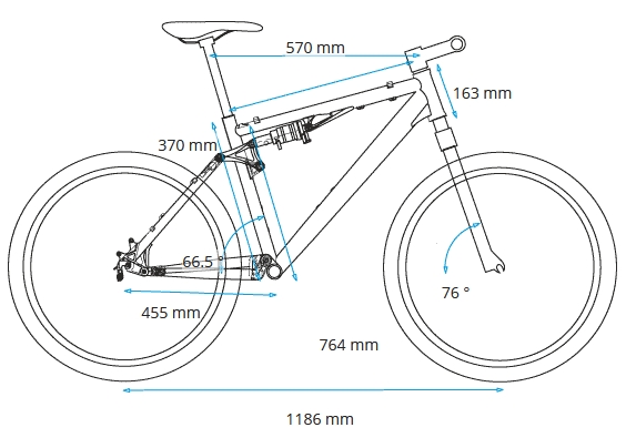 velikost rámu - geometrie CUBE Stereo Hybrid ONE22 Race 800 barva SLABGREY N CHROME