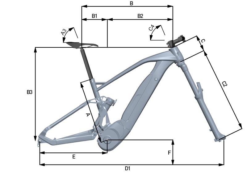 velikost rámu - geometrie FANTIC XEF 1.8 Sport barva ZELENÁ ČERNÁ