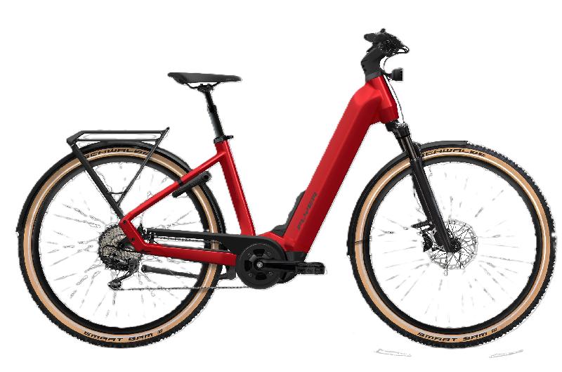 Elektrokolo flyer 4332 g1 upstreet 7 12 xc comfort barva pulse red gloss