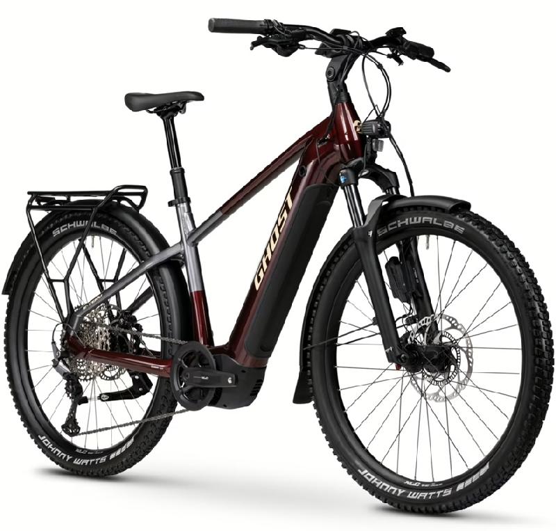 GHOST E-Teru Pro EQ ABS barva COCOA BEAN / GRAPHITE NOIR GLOSSY 2026 kola 27,5 baterie 22,22 Ah