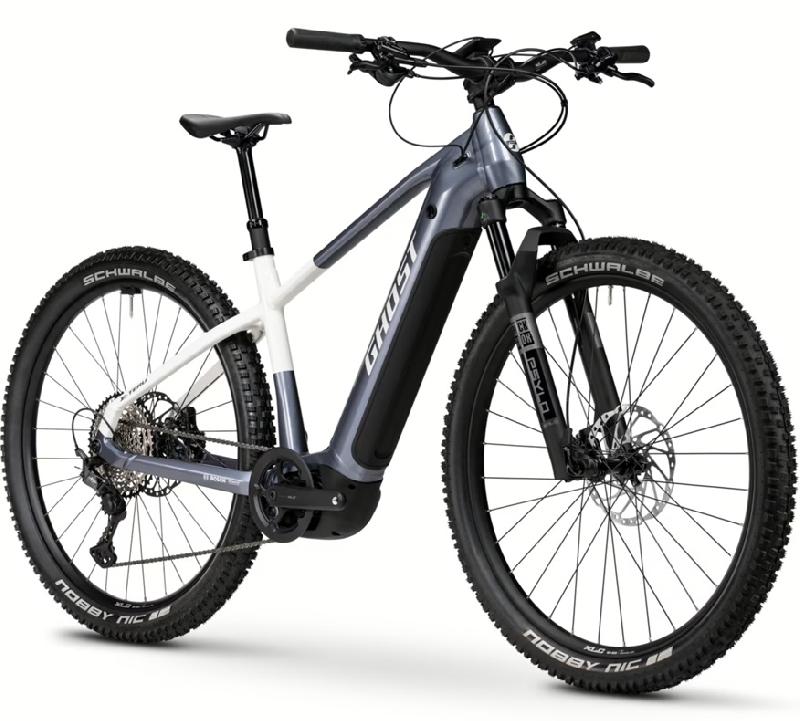 GHOST E-Teru Pro barva STORM GREY / CHILLY WHITE GLOSSY 2026 kola 29 baterie 22,22 Ah