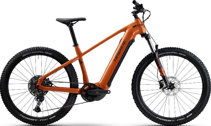 Elektrokolo haibike 3776 alltrack 6 barva high papaya titan gloss