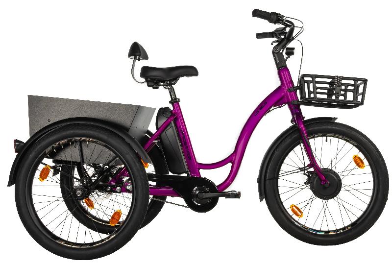 Elektrokolo leader-fox 3861 elektrotrikolka lovelo barva fialova 1