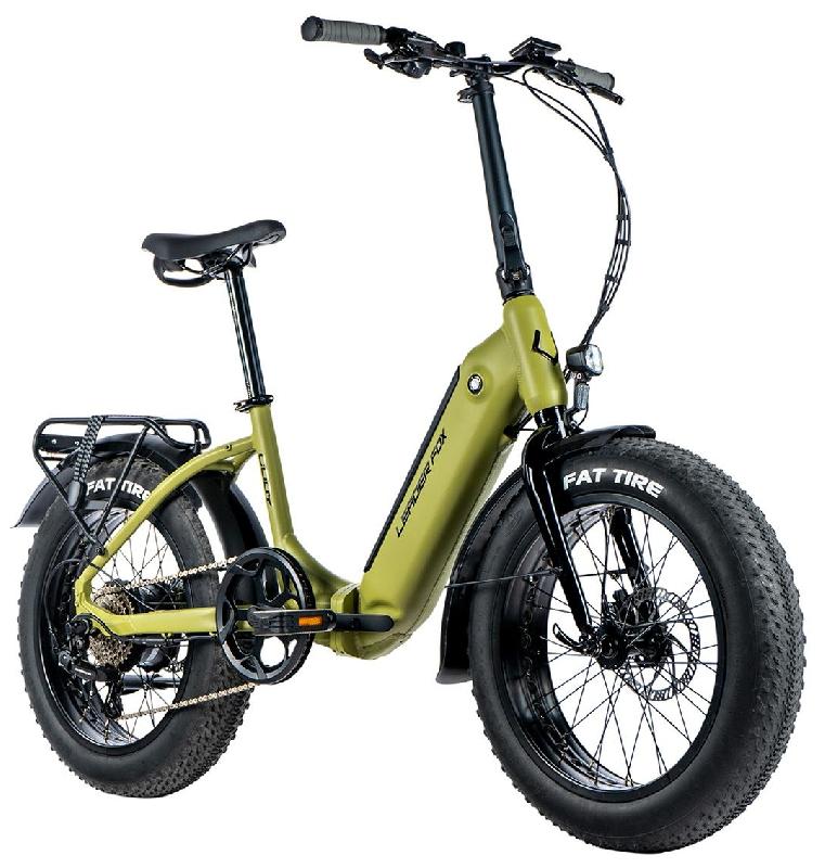 LEADER FOX CODY FAT BIKE barva ARMY 2024 kola 20 baterie 16 Ah