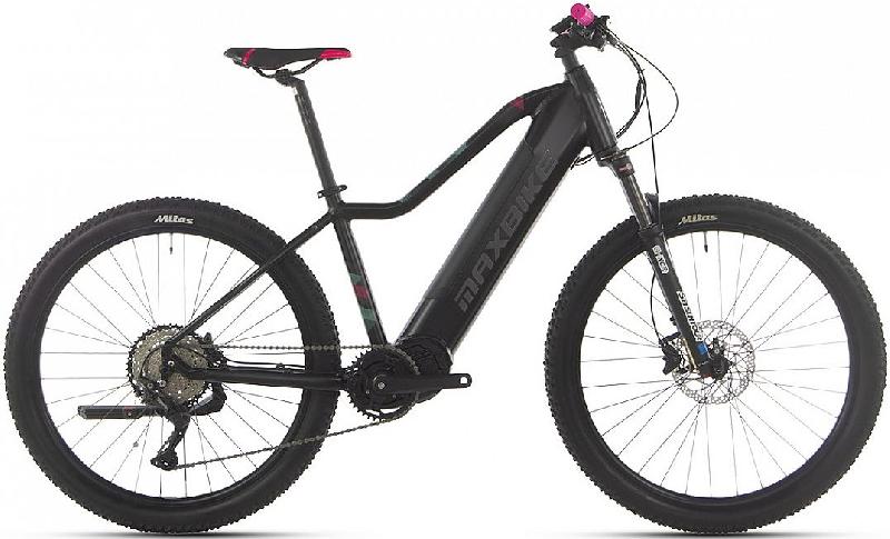 MAXBIKE FREYA 2.1 barva ČERNÁ 2024 kola 27,5 baterie 20 Ah