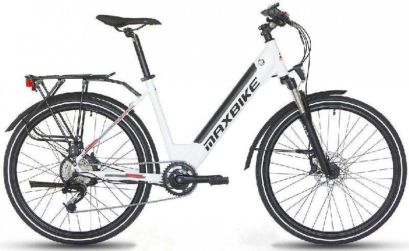 MAXBIKE CIVITA 26 barva BÍLÁ 2024 kola 26 baterie 14 Ah