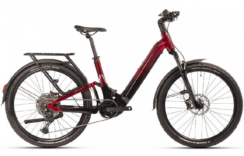 Elektrokolo maxbike 3474 saga barva cervena cerna 1