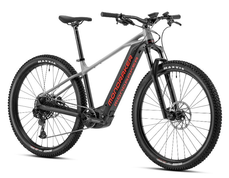 MONDRAKER PRIME barva BLACK NIMBUS GREY FLAME RED 2023 kola 29 baterie 17,4 Ah