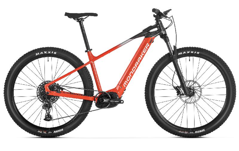 Elektrokolo mondraker 1604 prime barva flame red vortex grey 1