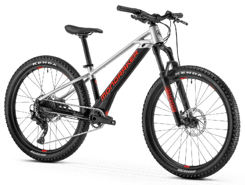 MONDRAKER PLAY 24 barva BLACK RACING SILVER FLAME RED 2022 kola 24 baterie 7 Ah