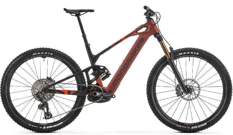 MONDRAKER Crafty Carbon RR barva EARTH / RED / BLACK / FLAME RED 2025 kola 29 baterie 22,22 Ah