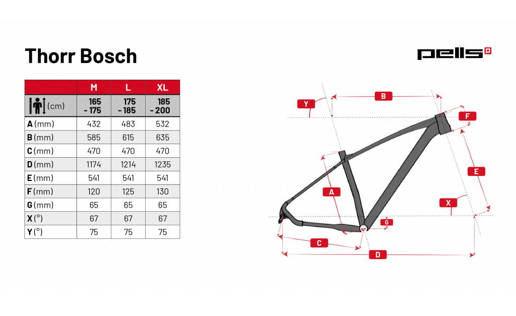 velikost rámu - geometrie PELLS THORR EVO ADVANCED barva ŠEDÁ - předváděcí kolo č. 23