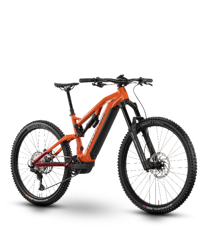 RAYMON Trailray 170 Pro barva ORANGE / TANGERINE / RED / BLACK 2025 kola 29 baterie 22,22 Ah