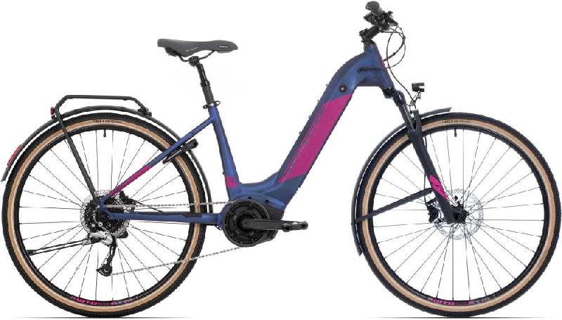 ROCK MACHINE Crossride INT e500 B Lady Touring barva MATTE METALLIC NAVY/PINK 2022 kola 29 baterie 14 Ah