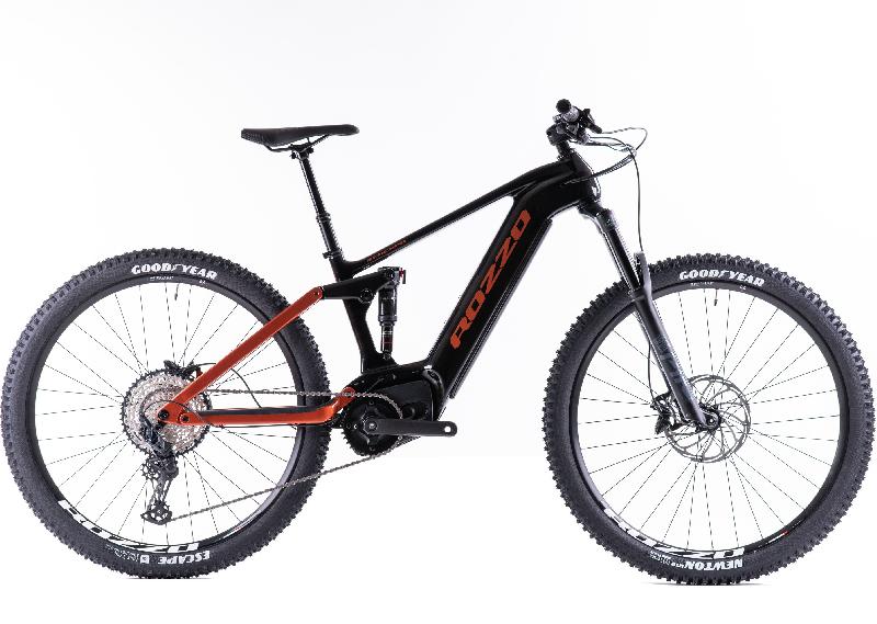 Elektrokolo rozzo 1318 scherpa brose full shimano slx carbon barva cerna oranzova