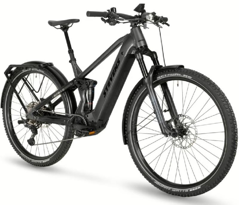 STEVENS E-Inception TR 7.6.1 FEQ barva CHROME BLACK ČERNÁ 2025 kola 29 baterie 17,3 Ah