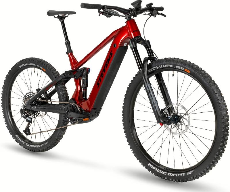 STEVENS E-Inception AM 7.6.1 GTF barva PEARL RED ČERVENÁ 2024 kola 29 baterie 17,4 Ah