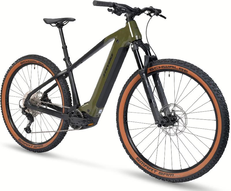 STEVENS E-Agnello 8.8.1 barva KHAKI BLACK ZELENÁ 2025 kola 29 baterie 22,22 Ah