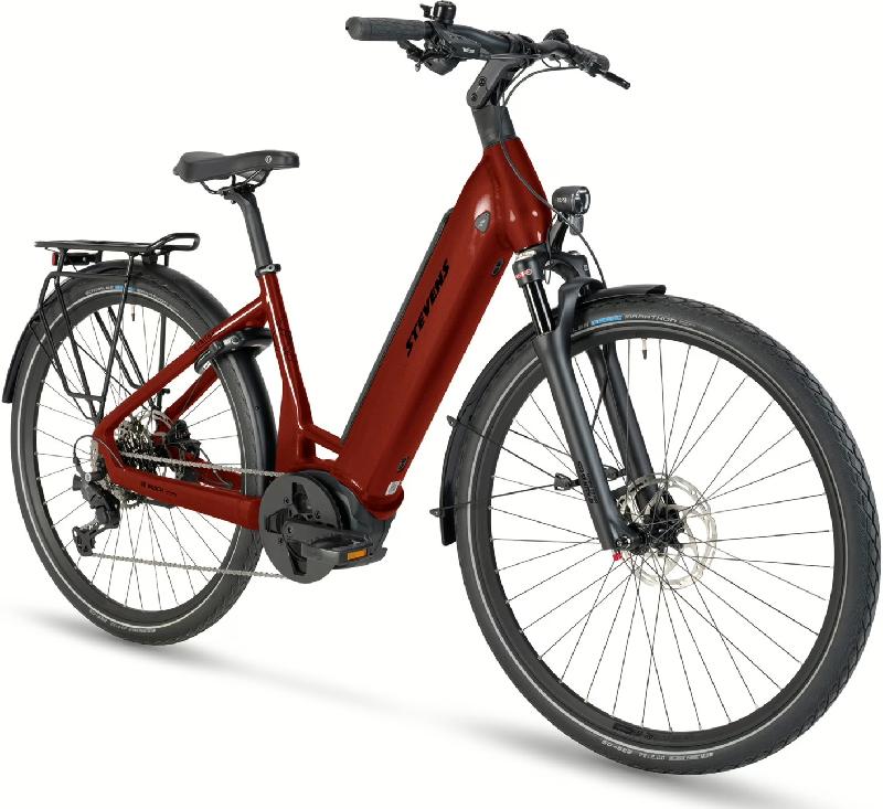 STEVENS E-Triton 6.6.1 Forma barva REDWOOD ČERVENÁ HNĚDÁ 2025 kola 28 baterie 17,4 Ah