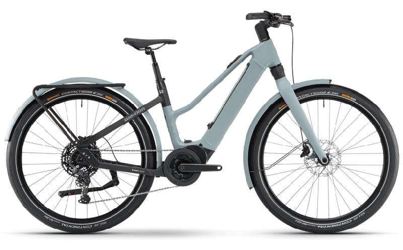 Elektrokolo winora 3528 iride pure x10   mid barva mid nile blue matt